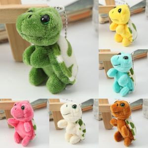 Créatif nouveau mignon beaux yeux peu de tortue en coton doux coton sac de poupée porte-cortège pour enfants pendentif