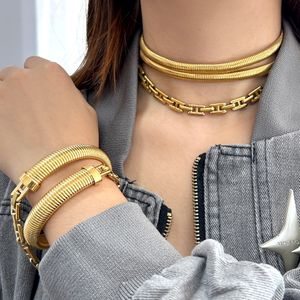 NOUVEAU nouveau collier multi-couches bracelet en acier inoxydable Couxage de la mode de style européen et américain Bracelet pour femmes