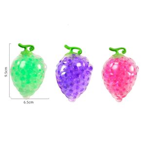 Créativité Nouvelle simulation Fruit Color Color Perles Décompression Relever Ball Toy