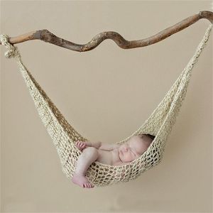 Creative Born Po Props Wool Handmade gebreide haaktas Baby Pography Props Hammock Studio Fotografia Accessories LJ201215