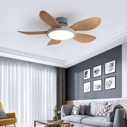 Creatieve Noordse omvormer ventilator licht LED plafondlamp 36/42/52 inch slaapkamer huishouden afstandsbediening