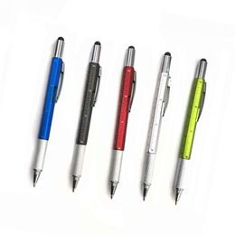 Creatieve roman multifunctionele metalen balpen schroevendraaier balpen school kantoor touchscreen tool pen voor mannen gadgets