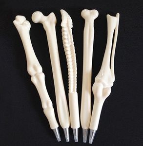 Nouvelle nouveauté Bone Shape Ballpoint Pens Finger Pen infirmière Doctor Doctor Artist Patery Gift Favors Prises d'étudiants Crazy