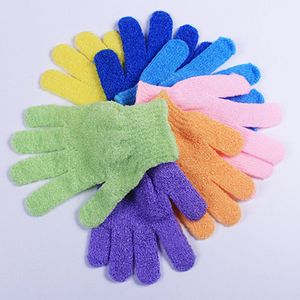 Gants de gommage corporel exfoliants en Nylon créatifs, gant de bain de douche, éponge de bain en peau de Loofah, expédition rapide F1822