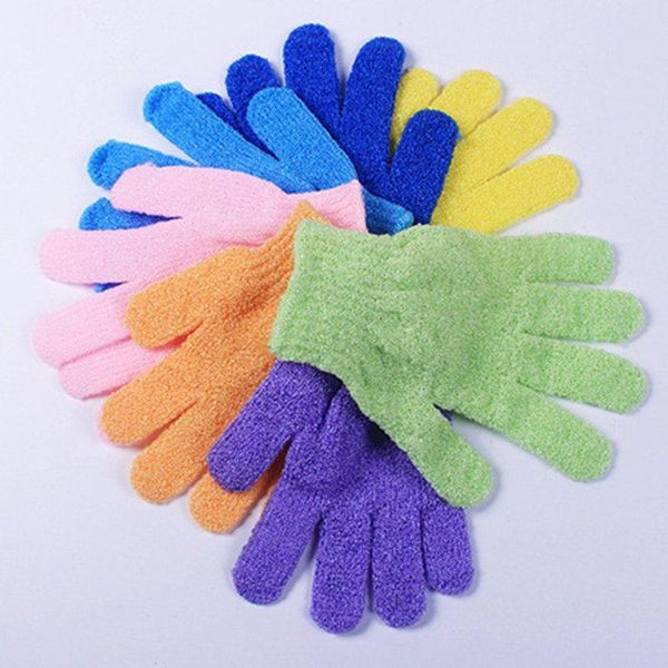 Creative Nylon Exfoliant Corps Gommage Gants Douche Bain Mitt Loofah Peau Éponge De Bain Expédition Rapide F1822 Kkqlr