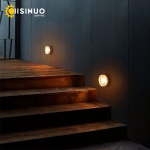 Creatieve buitenwand SCONCE Buitenronde Aluminium IP65 Waterdichte LED -wandverlichting Beschandingen Zwart licht voor Porch Entryway Deco