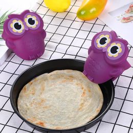 Creative Owl Silicone micro-ondes four gant gant résistant à la chaleur non glissée BBQ Gants accessoires de cuisine