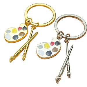 Creative Palette Keychains Art School Graduation Keychain Fashion Accessoires Keyring Pendant Key Chain