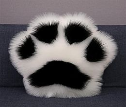 Créatif Panda Paw Shape Cushion Seat Taf Home Car Sofa Bouc de souris