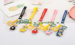 Creative Party Favor Personality Cartoon Doll Keychains, milieuvriendelijke PVC Soft Rubber, Drop-Resistente Bag Accessoire Pendant5781604