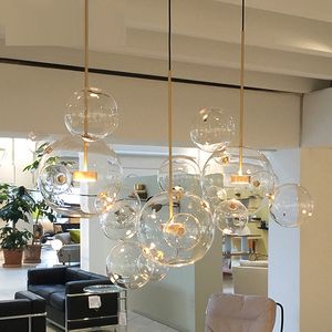 Creatieve persoonlijkheid postmoderne eenvoud hanglamp nordic woonkamer restaurant slaapkamer bubble bal led hanglamp