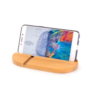 Creatieve telefoonhouder Bamboe Wood Stand voor iPhone 7 8 Plus 11 14 Pro Universal Desk mobiele telefoon tablet Lazy Holder Party Gunst