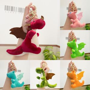 Creatieve pluche dinosaurus sleutelhanger, schattige pop, poppenhanger, grijpmachine speelgoed, boekentas, hangende decoratie, groothandel in kleine geschenken