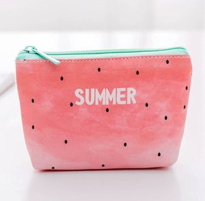 Creative PU Portefeuilles Kawaii Fruit Munt Portemonnee Casual Meisje Kids Mini Gift Wijzig Portefeuilles Geldzak Munt Tas Kinderen Dames Zipper Pouch Gift