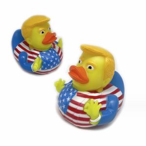 Drapeau en PVC créatif, canard Trump, cadeau de fête, jouet d'eau flottant, fournitures de fête, jouets amusants pour bébé, canards jaunes, cadeau