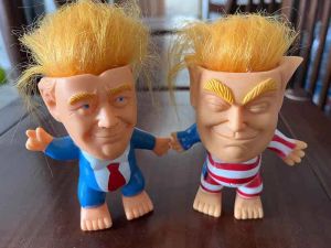 Creatieve PVC Trump Doll Party Favoriete producten Interessant speelgoedcadeau 0412