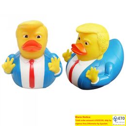 Creativo PVC Trump Duck Party Favor Bagno Galleggiante Acqua Giocattolo Forniture per feste Giocattoli divertenti Regalo