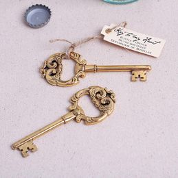 Creatieve "sleutel tot mijn hart" vintage sleutel flesopener bruiloft gunsten en feestgeschenken voor gasten LX3732
