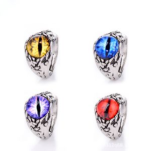 Creatieve Revisable Evil Oog Ringen voor Mannen Vrouwen Persoonlijkheid Mannelijke Punk 4 Kleuren Ring Sieraden Mens Bar Night Club Accessoires Geschenken