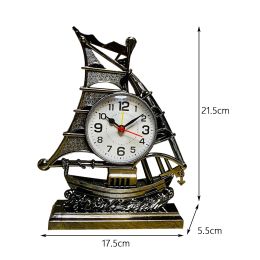 Figuras de vela 3D creativas Retro 3d Clock Reloj de cuarzo Figuras de reloj de alarma Desk Cumple a la mesa Reloj Fold Table Decoración de la mesa del hogar