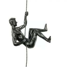 Creative Rock Climber Resin Pendant mur suspendu sculpture décorative ornements rétro européen grimpeur O5B5 240510