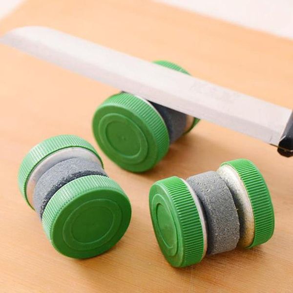 Creative Round Knife Sharpener Ménage Meule Rapide Affûtage Couteaux Pierre Simple Grinder Whetstone Sharpeners Cuisine Outils JY0002