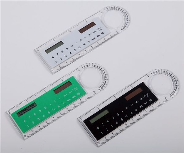 Calculadora de regla creativa, calculadora solar, cálculos de suministros de oficina para estudiantes y medición de longitud