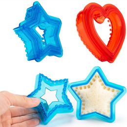 Cortadores de sándwich creativos, molde para comida, molde para pan tostado, juego bonito para hornear, cortador de almuerzo, accesorios de cocina interesantes para niños