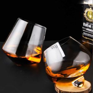 Creative Shake Whisky Rocking Glass Not Fall Tumbler Glass Brandy Wine Mug Cerveza Jugo de agua Bebida Vasos Beber Cerveza Cup L230620