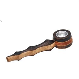 Creatieve rookpijp Hoge kwaliteit Houten Draagbare Tobacco Pijpen Herb Pipes Kleur RRF13982