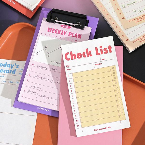 Creative Smooth Writing Small Reading Notes Clipboard Memo Sticker Facile to Porter Clipboard Sticky Note Office Supplies
