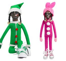 Creative Snoop Stoop Elf Doll Spy op een gebogen kerstdecoraties Xmas Home Plush Ornament 2023 Nieuwjaar Gift Toy 2024