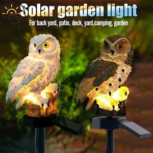 Créative Solar Lights Outdoor Termroproping Resin Offres Ornements Decorative Lights Garden Paysage lampe Guide de nuit Street Night Lampe 240423