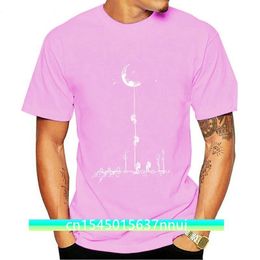 Espacio creativo Casual Hombres Camiseta Cuello redondo Subir La Luna Hombres Camiseta Tops Tee Camiseta suelta Hombres Camisetas 220702
