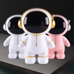 Creative Spaceman Tirelire Incassable Enfants Enfants Argent Coin Saving Jar Astronaute Boîte De Rangement Cadeaux D'anniversaire Jouets 240118