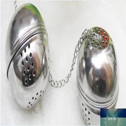 Creatieve roestvrijstalen ei -vorm Tea Ball Infuser Strainer Teakettles Kitchen 4cm291y