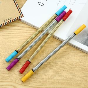 Creatief briefpapier gelpen Geen magneet Decompressie Spring Student Black ondertekening Nieuwheid School Office Supplies