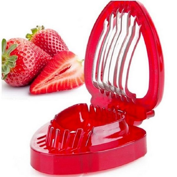 Creative Strawberry Slicer Fruits Légumes Outils Sculpture Gâteau Décoratif Cutter Gadgets De Cuisine Accessoires Fruits Sculpture Couteau Cutter B0507