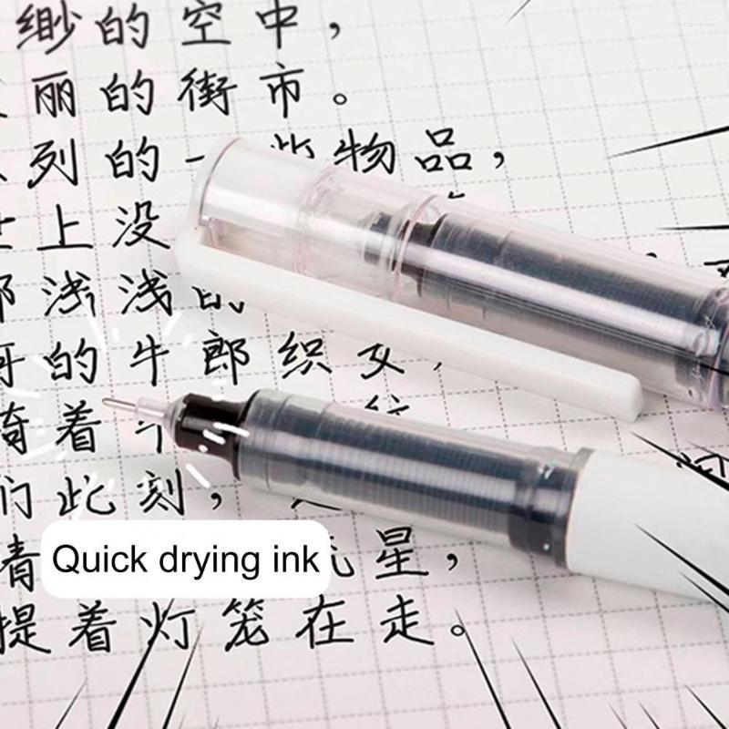 Creative Student Pen Black Ink Quick-dry Tip Neutral Press Type Printed Stationery Accessories
