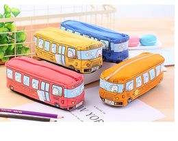 Creatieve studenten Briefpapier Pen Tas Bus Potlood-Box Canvas Potlood Case Pakket Tassen Geschenk Pouch Gifts Business Promotion Tassen