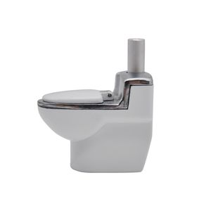 Modèle de toilette créatif modèle en métal fumer tuyau d'herbe 95MM forme de toilette tabac à base de plantes en métal tuyau accessoires de cigarettes DHL