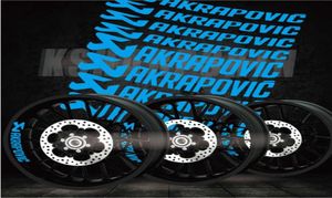 Transformation créative Universal Series Stickers Motorcycle Pièces Auto Tires Logo Seccules décoratives réfléchissantes uniques pour Akrapov9979367