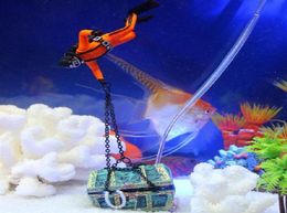 Creative Treasure Hunter Diver Action Figuur Fish Tank Ornament Aquarium Decoration Landscape 318f1168086