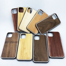 Creatieve unieke houten telefooncase voor iPhone 11 Pro Telefoon Cover XS MAX XR 7 Plus SE 2 Samsung Galaxy S20 S10 Schokbestendige Cellphone Cover
