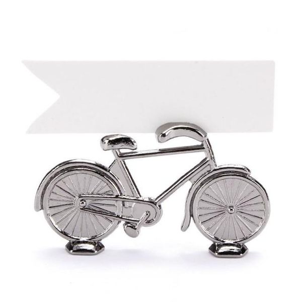 Creative Vintage Bicycle Bike Table Place Carte Nom Nom Numéro de mariage Party Mémo Clip Restaurants Decoration7109455