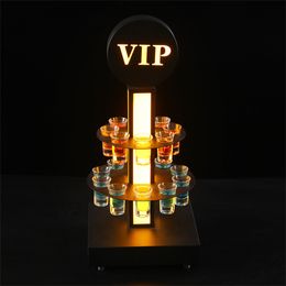 Creative VIP Coplail Titular de la tapa de soporte de servicio de vidrio Glorificador de vidrio Pantalla de vino Rack de vino para la fiesta de barra de discoteca
