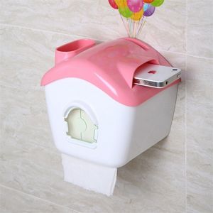 Porte-papier toilette étanche créatif Support mural pour boîte à mouchoirs Support pour rouleau de papier toilette Accessoires de salle de bain Matériel de bain T200425