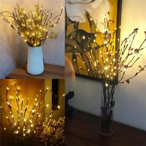 Creative Willow Twig Branch Lights 20 LEDS Décoration de Noël pour la maison Noel Kerst de Noël Navidad