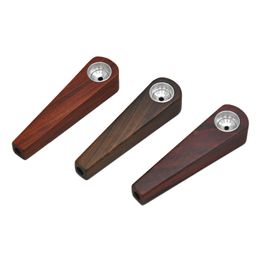Pipas de madera creativas Pipas para fumar 17 mm de diámetro 76 mm de altura Tipo simple para tabaco Envío libre de DHL