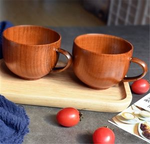 Creatieve houten kopjes hout koffie thee bier wijn sap melk water mok handgemaakte business gift drinkbeker zee verzenden T9i001214